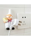 Uchwyt na kabel uchwyt z wieszakiem Organizer stojak na przewód zasilający półka szef kuchni projekt ścienny samoprzylepny uchwy