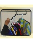 1 pc wieszak oszczędzający miejsce plastikowa tkanina wieszak magiczny wieszak na ubrania z haczykiem organizator szafy