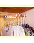 1 pc wieszak oszczędzający miejsce plastikowa tkanina wieszak magiczny wieszak na ubrania z haczykiem organizator szafy