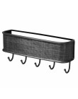 Uchwyt na klucze hak ścienny Folk czysta instrukcja Vintage Design wdzięku elegancki brązowy uchwyt na listy klucz organizator s