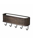 Uchwyt na klucze hak ścienny Folk czysta instrukcja Vintage Design wdzięku elegancki brązowy uchwyt na listy klucz organizator s