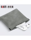 BUBM przenośna odłamka ze stali nierdzewnej torebka na słuchawki akcesoria do słuchawek karta pamięci USB Organizer torba do prz