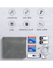 BUBM przenośna odłamka ze stali nierdzewnej torebka na słuchawki akcesoria do słuchawek karta pamięci USB Organizer torba do prz