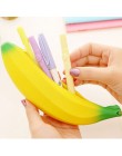1 X Kawaii Unisex mężczyźni kobiety dziewczęta nowość silikonowe przenośne Banana Coin piórnik na ołówki i pióra torebka Case po