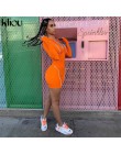 Kliou kobiety moda playsuit pełna rękaw zipper fly odblaskowe paski patchwork pajacyki 2019 kobiet elastyczne skinny body