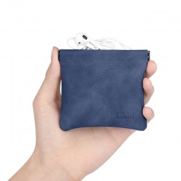 BUBM przenośna odłamka ze stali nierdzewnej torebka na słuchawki akcesoria do słuchawek karta pamięci USB Organizer torba do prz