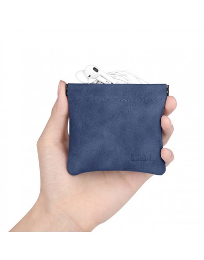 BUBM przenośna odłamka ze stali nierdzewnej torebka na słuchawki akcesoria do słuchawek karta pamięci USB Organizer torba do prz