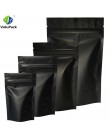 Wysokiej jakości 100 sztuk uszczelnienie termiczne opakowanie z zamkiem strunowym torby folia aluminiowa Mylar Tear Notch matowy
