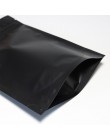 Wysokiej jakości 100 sztuk uszczelnienie termiczne opakowanie z zamkiem strunowym torby folia aluminiowa Mylar Tear Notch matowy
