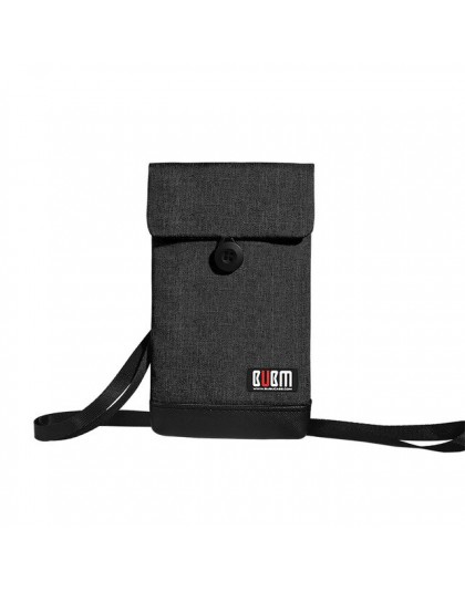 BUBM Casual Fashion telefon komórkowy saszetka na szyję odporna na wstrząsy torba Crossbody z etui na karty kredytowe na wszystk