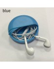 Okrągły przewód słuchawkowy Box Cute Cartoon słuchawki pojemnik przenośna obrotowa pokrywa słuchawki organizator z tworzywa sztu