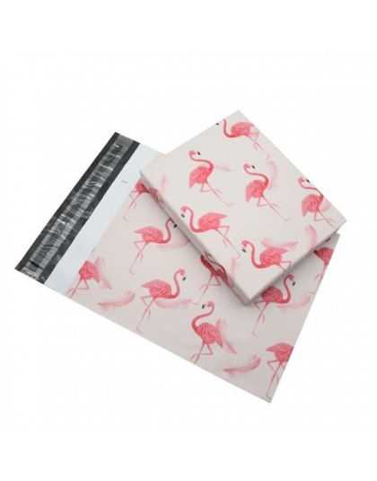 Różowa torba kurierska Flamingo/Snowflake / Coral Cartoon Anime Poly Mailers samoprzylepna plastikowa koperta pocztowa torba 10*