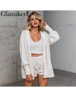 Glamaker dzianinowy dwuczęściowy zestaw krótki kombinezon romper kobiety jesień delikatny róż seksowny kombinezon damski plus ro