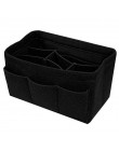 Filcowa wkładka torba na suwak kilka kieszeni torebka torebka Organizer Makeup Travel