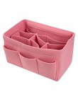 Filcowa wkładka torba na suwak kilka kieszeni torebka torebka Organizer Makeup Travel