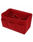 Filcowa wkładka torba na suwak kilka kieszeni torebka torebka Organizer Makeup Travel