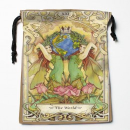 Najlepsze torby ze sznurkiem Tarot niestandardowa torba z nadrukiem do przechowywania worki typu próżniowego rozmiar 18X22cm tor