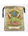 Najlepsze torby ze sznurkiem Tarot niestandardowa torba z nadrukiem do przechowywania worki typu próżniowego rozmiar 18X22cm tor