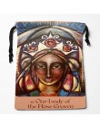 Najlepsze torby ze sznurkiem Tarot niestandardowa torba z nadrukiem do przechowywania worki typu próżniowego rozmiar 18X22cm tor