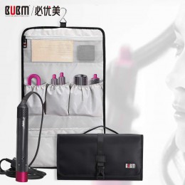 BUBM woreczki podróżne torba rollbag kompatybilny z Dyson Airwrap Styler, przenośna torba na organizery do stylizacji włosów Dys