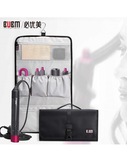 BUBM woreczki podróżne torba rollbag kompatybilny z Dyson Airwrap Styler, przenośna torba na organizery do stylizacji włosów Dys