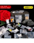 100 sztuk Mini zamek z tworzywa sztucznego torby Ziplock do pakowania pigułek woreczki małe torby na zamek błyskawiczny 0.12mm g