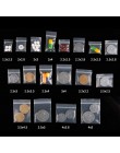 100 sztuk Mini zamek z tworzywa sztucznego torby Ziplock do pakowania pigułek woreczki małe torby na zamek błyskawiczny 0.12mm g