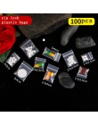 100 sztuk Mini zamek z tworzywa sztucznego torby Ziplock do pakowania pigułek woreczki małe torby na zamek błyskawiczny 0.12mm g
