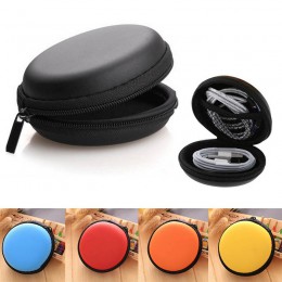 Mini okrągły kształt USB SD TF organizer do kabli przenośny ręczny Spinner etui na słuchawki zestaw słuchawkowy słuchawki torba 
