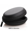 Mini okrągły kształt USB SD TF organizer do kabli przenośny ręczny Spinner etui na słuchawki zestaw słuchawkowy słuchawki torba 