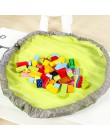 150cm przenośna torba do przechowywania zabawek dla dzieci i mata do zabawy Lego Toys Organizer etui ze sznurka moda praktyczne 