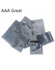 100 sztuk/partia antystatyczna aluminiowa torba do przechowywania Zip Lock Resealable Anti Static etui na akcesoria elektroniczn