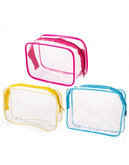 Nowe przenośne torby podróżne Zip Look torby z pvc wodoodporna torebka do przechowywania makijażu kosmetyczka kosmetyczka Transp
