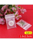 100 sztuk Mini zamek z tworzywa sztucznego torby Ziplock do pakowania pigułek woreczki małe torby na zamek błyskawiczny 0.12mm g