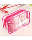 Nowe przenośne torby podróżne Zip Look torby z pvc wodoodporna torebka do przechowywania makijażu kosmetyczka kosmetyczka Transp