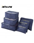 6 sztuk/zestaw torba do przechowywania podróżna odzież Tidy etui organizer bagażu przenośny pojemnik wodoodporne pudełko Drop Sh