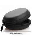 Mini okrągły kształt USB SD TF organizer do kabli przenośny ręczny Spinner etui na słuchawki zestaw słuchawkowy słuchawki torba 
