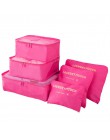 6 sztuk/zestaw torba do przechowywania podróżna odzież Tidy etui organizer bagażu przenośny pojemnik wodoodporne pudełko Drop Sh