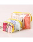 Nowe przenośne torby podróżne Zip Look torby z pvc wodoodporna torebka do przechowywania makijażu kosmetyczka kosmetyczka Transp