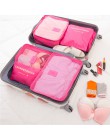 6 sztuk/zestaw torba do przechowywania podróżna odzież Tidy etui organizer bagażu przenośny pojemnik wodoodporne pudełko Drop Sh
