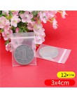 100 sztuk Mini zamek z tworzywa sztucznego torby Ziplock do pakowania pigułek woreczki małe torby na zamek błyskawiczny 0.12mm g