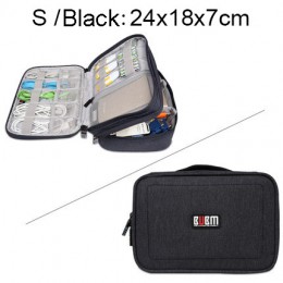 BUBM gadżet Organizer Case pamięć cyfrowa torba elektronika Organizer do ładowarek kable dysk twardy iPad Mini etui ochronne