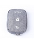Torba do przechowywania podróżna do leków torba na samochód pill pusta apteczka pierwszej pomocy organizer do domu na tabletki p