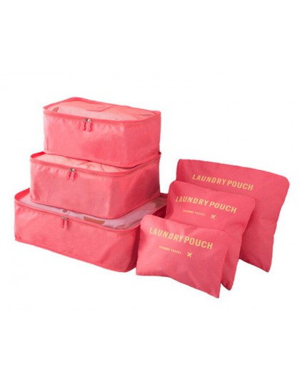 6 sztuk/zestaw torba do przechowywania podróżna odzież Tidy etui organizer bagażu przenośny pojemnik wodoodporne pudełko Drop Sh