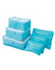 6 sztuk/zestaw torba do przechowywania podróżna odzież Tidy etui organizer bagażu przenośny pojemnik wodoodporne pudełko Drop Sh