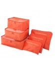 6 sztuk/zestaw torba do przechowywania podróżna odzież Tidy etui organizer bagażu przenośny pojemnik wodoodporne pudełko Drop Sh