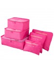 6 sztuk/zestaw torba do przechowywania podróżna odzież Tidy etui organizer bagażu przenośny pojemnik wodoodporne pudełko Drop Sh