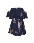 Danjeaner Off Shoulder styl boho kombinezon z nadrukiem kwiatowym kobiety śpioszki bez rękawów eleganckie seksowne wakacje na pl