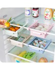 ABS Slide Storage organizator stojaków regulowana lodówka uchwyt półki szuflada organizator do oszczędzenia miejsca owoce przeką
