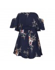 Danjeaner Off Shoulder styl boho kombinezon z nadrukiem kwiatowym kobiety śpioszki bez rękawów eleganckie seksowne wakacje na pl